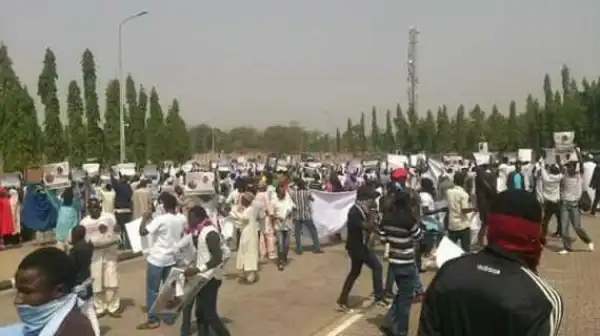 Police Teargas Protesting Shitte Members In Front Of National Assembly [Photos]